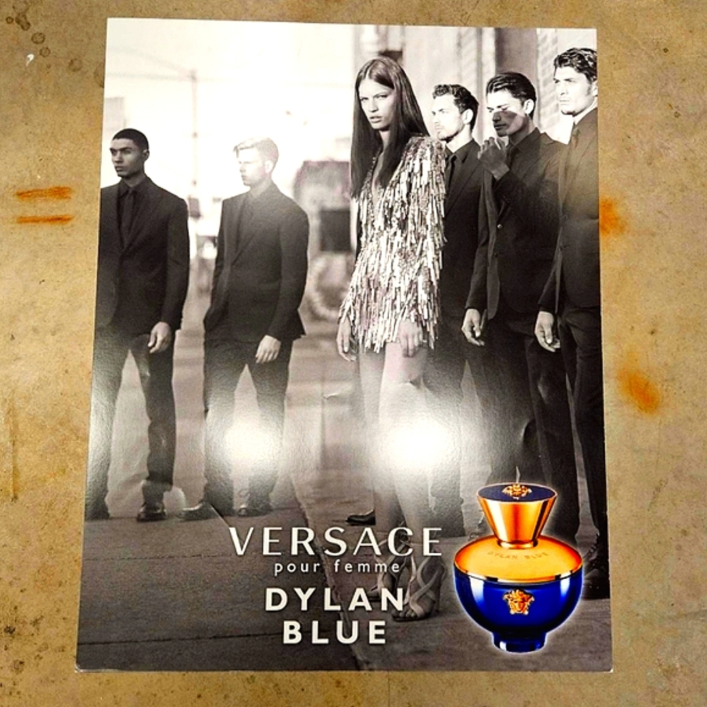 Versace Pour Femme Dylan Blue Official Authentic Poster Luxury Room Decor